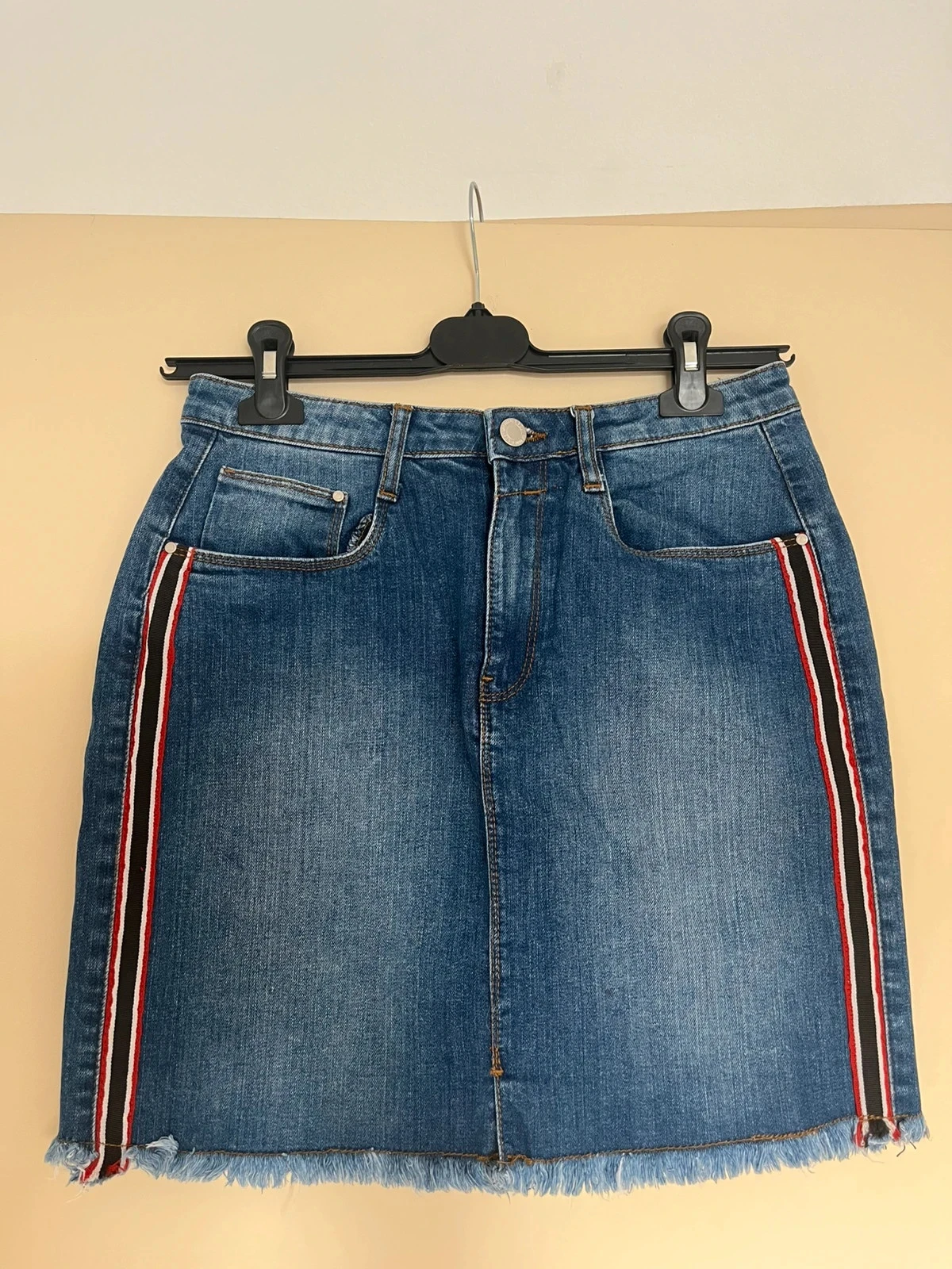 Jupe en jean bleu Brave Soul, taille L